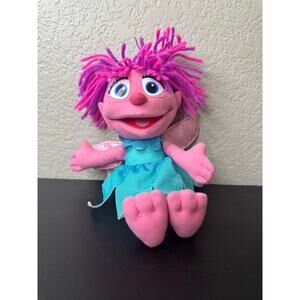 Sesame Street Abby Cadabby Pink Plush Fairy Doll Hasbro 10" Stuffed Doll